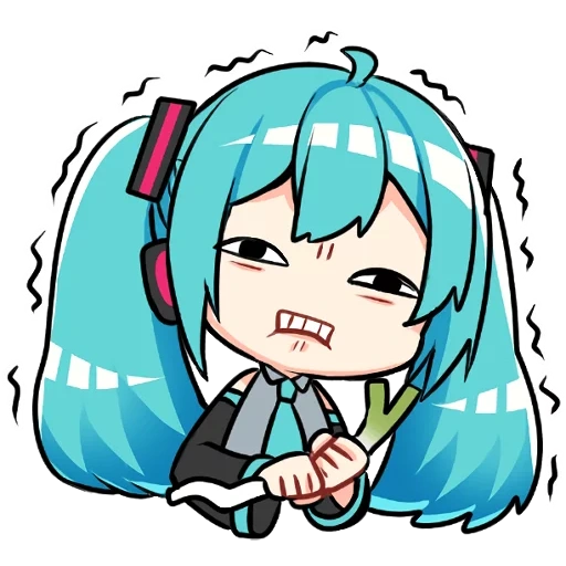 miku, o primeiro som é lindo, três bancos de som inicial chibi, chibi hajinmeku, miku hatsune watsap