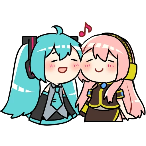 miku, sanqu chibi, o primeiro som é lindo, cebola antiga de chibi, hatsune miku megurine luka chibi