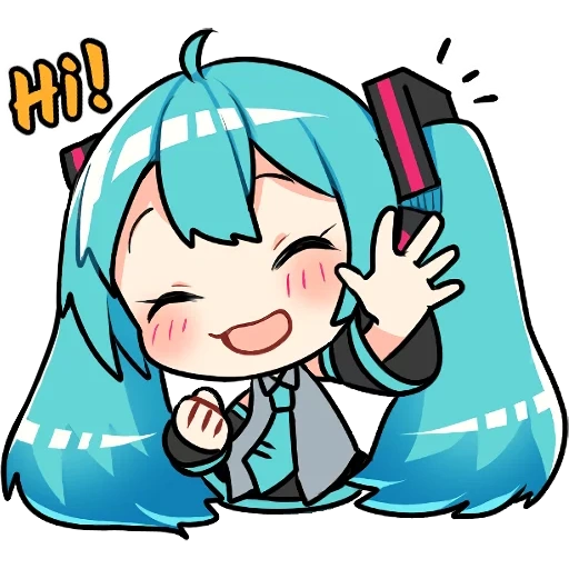 miku chibi, o primeiro som é lindo, três bancos de som inicial chibi, chibi hajinmeku, miku hatsune watsap