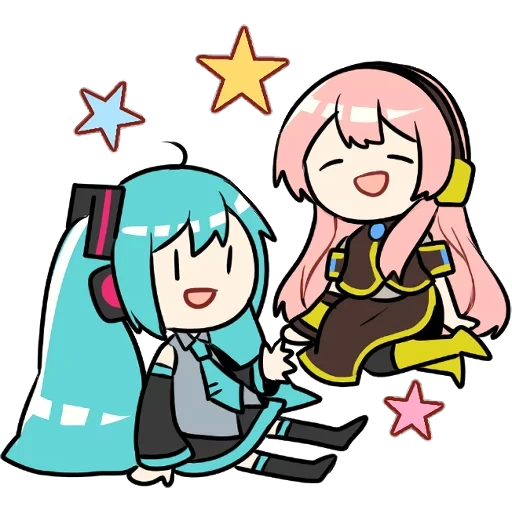 miku, miku chibi, o primeiro som é lindo, chibi hajinmeku, hatsune miku megurine luka chibi