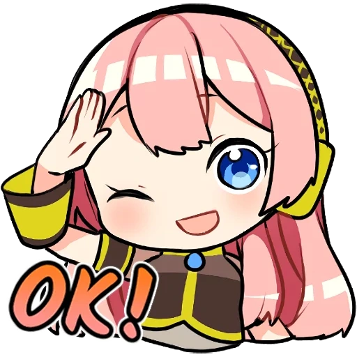 chibi, doki doki, chibi anime, yuru camp chibi, luke megurina chibi