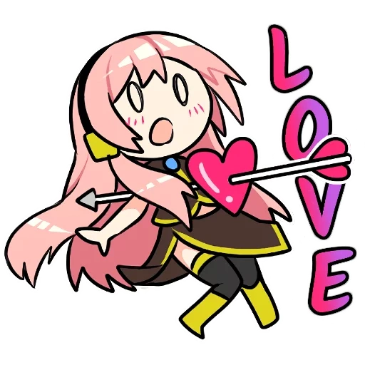 luka, chibi, chibi vocaloids, personajes chibi, yuru camp chibi