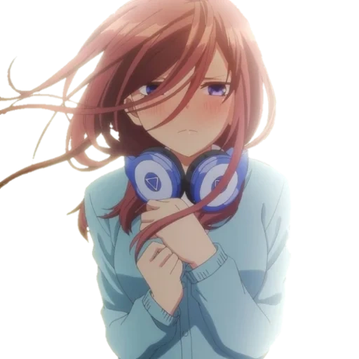 anime, мику нанако, накано мику, nakano miku, toubun no hanayome