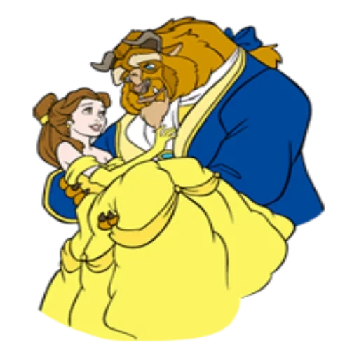 monstre de beauté, la belle et la bête, les personnages sont un beau monstre, heroes of the cartoon beauty monster, beauty beauty beast un fond transparent