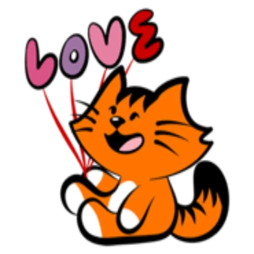 kucing, cat clipart, kucing jantan, kucing untuk dahlias, kartun kucing oranye