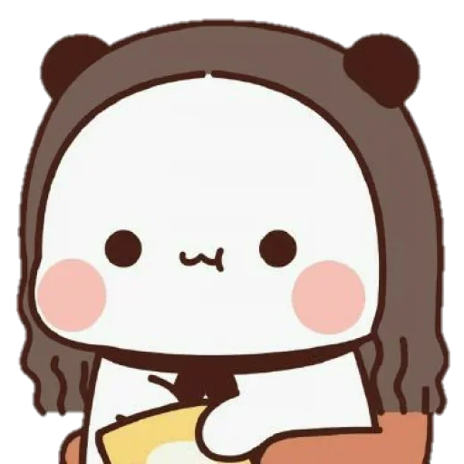 kawaii, sucre brownie, les dessins sont mignons, kawaii panda brownie, dessins mignons de chibi