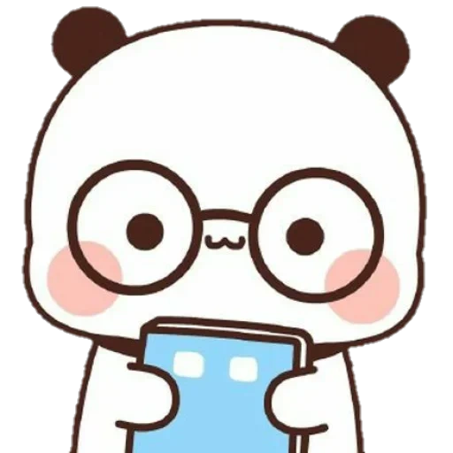 kawaii, panda est chère, dessins mignons, dessins kawaii, le panda est un dessin doux