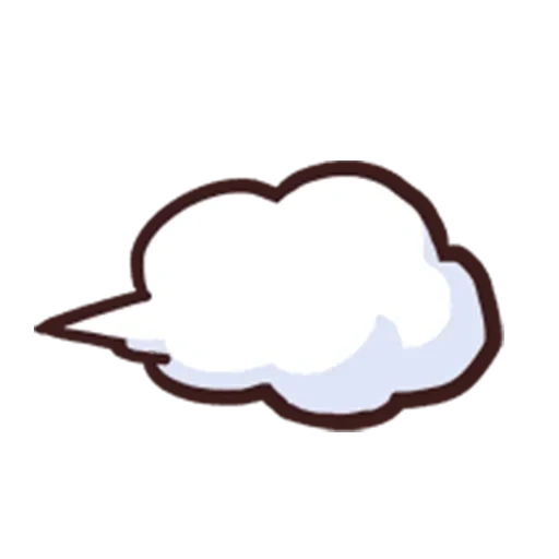 nuages blancs, nuage de contour, croquis de cloud, clipart cloud, nuage de dessins animés