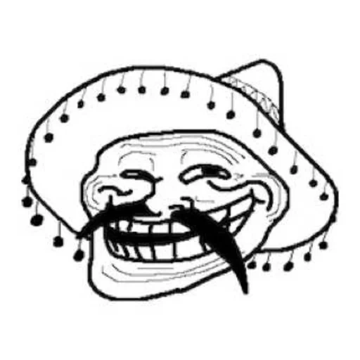 troll, cara troll, cara troll, troll face meme, troll face mexicano