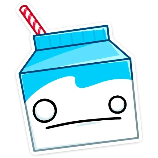 leche, leche bt21, caja de leche de dibujos animados