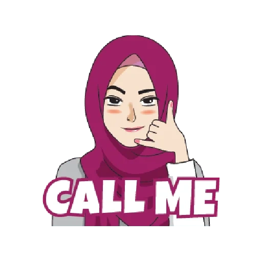 hijab anime, mädchen hijabe, milena hijab logo, hallo muslim, hijab muslim
