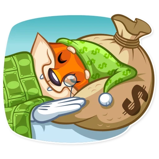 fiery bob, fox millionaire, the wolf of wall street, sleeping cat cartoon
