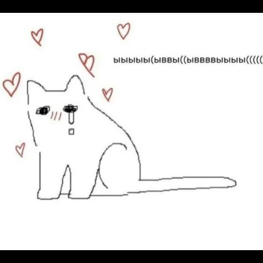 кошка, рисунки лд, милые рисунки, животные милые, смешные кошки рисунки
