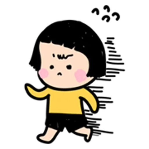 charlie brown, cute sticker, deer-deer animation