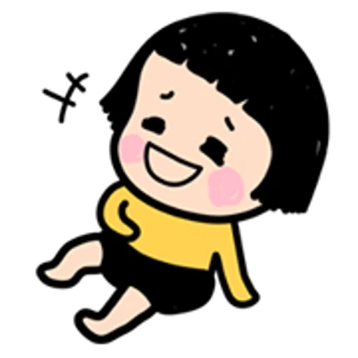 fille, smiley est carré, charlie brown, lucu animé