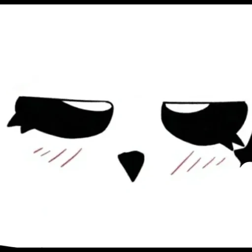 kucing, candaan, alis menggambar, ikon keinginan, bulu mata dengan latar belakang putih