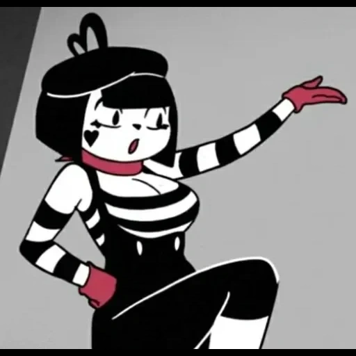 anime, human, anime bendy, girl mime, mime and dash full