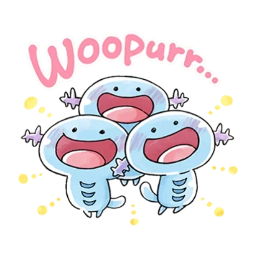 clipart, pokémon wepper, wooper pokémon, pokemon bleu, dessins pokemon