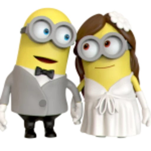 sbire, la mariée des minions, mariage des minions, mariage minions, minions mariés et mariés