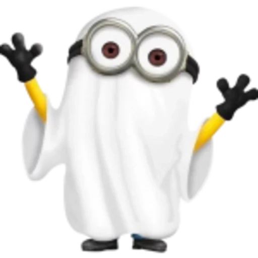 esbirro, secuaces, minions emoji, mignon fantasma, minions de túnicas blancas