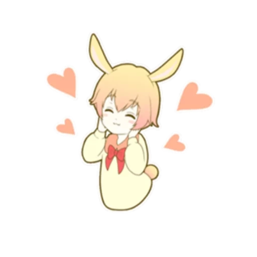 anime, kelinci-kun, anime chibi, sweetie bunny, karakter anime