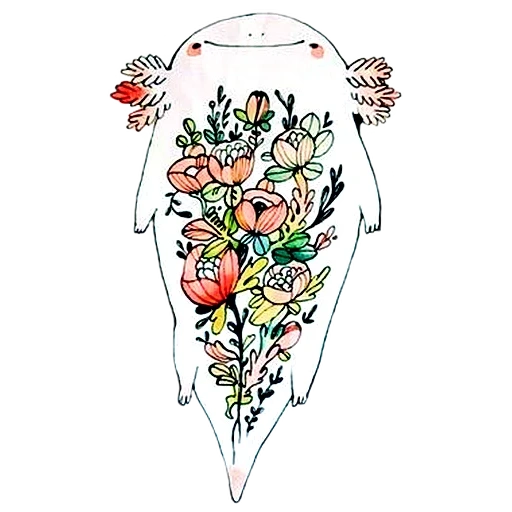 color tattoo, tattoo illustrator, fashionable tattoos, flower illustration, printed artificial tattoo