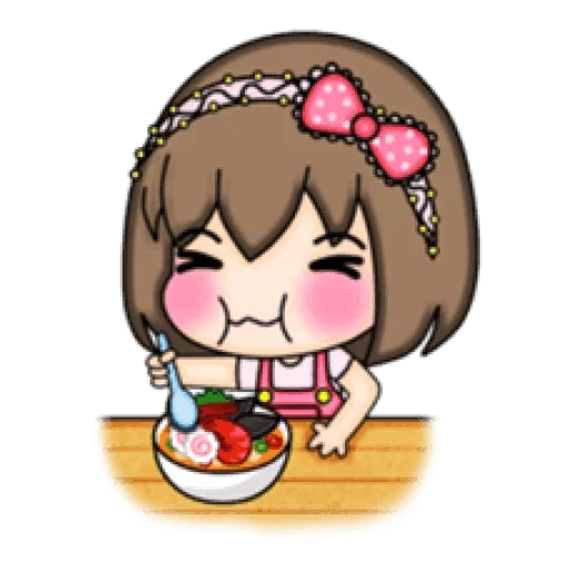 mimi, kawai, figure, a lovely pattern, anime sticker