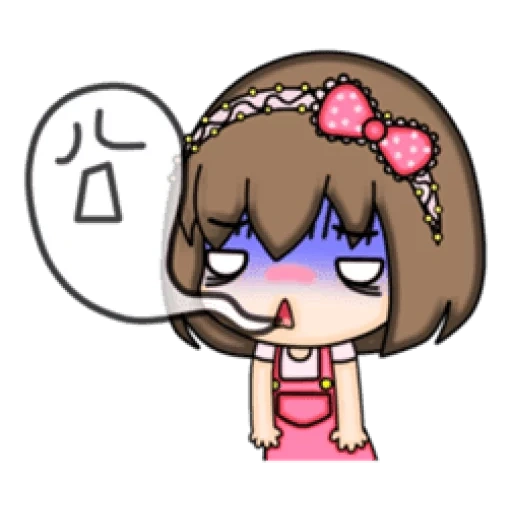 chibi, mimi, anime, menina, chibi fofo