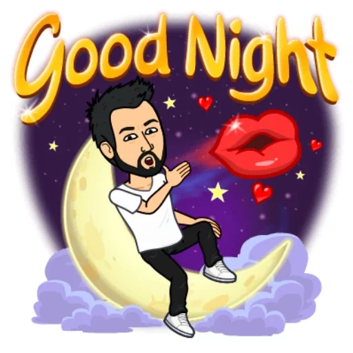 male, spocknock, bitstrips, good night smiling face