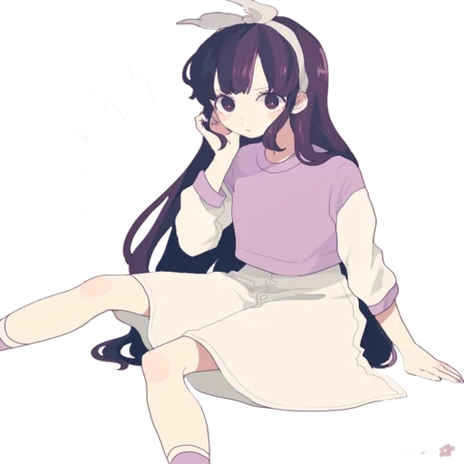 kunstanime, anime mädchen, mikan tsumiki anime, ace anwalt anime maya, sitting girl anime render