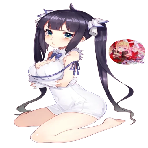 hestia, anime hestia, anime chibia gestia, anime de la diosa de hestia