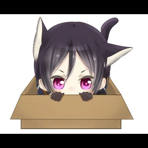 no cat, sin chibi, chibi no es nadie kun, personajes de anime, no kun chibi evil