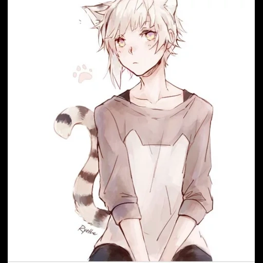 no kun, no kuna, asyushi es algo, gato de chico de anime, el anime es un chico