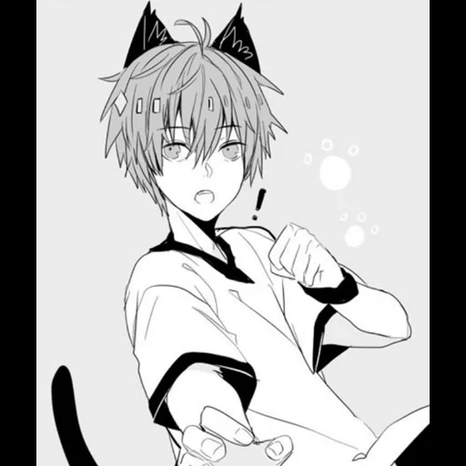 neco kuna, anime neko, anime anak laki-laki, anime boy, sunspot tetsuya neiko