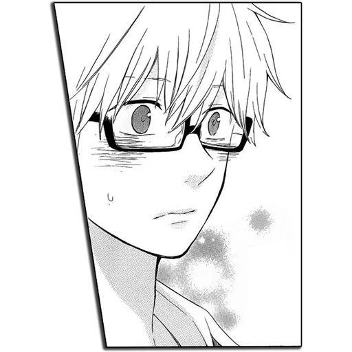 manga, imagen, manga kavasumi, hombre de manga con gafas
