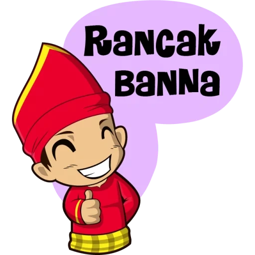 bahasa, girl, sticker, character, gambar lucu