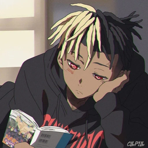 anime, аниме, рисунок, numb аниме, xxxtentacion аниме