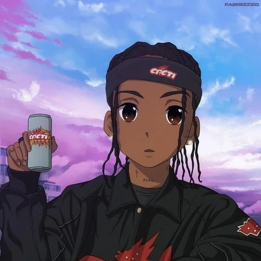 image, lil wayne, soundcloud, fille animée, personnages d'anime