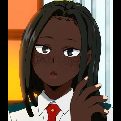 аниме, рисунок, dark skin, человек черный, чернокожие аниме персонажи