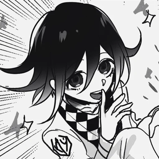 kokichi, image, manga koki, kokichi oma noir blanc, cokichi sotoome est noir et blanc