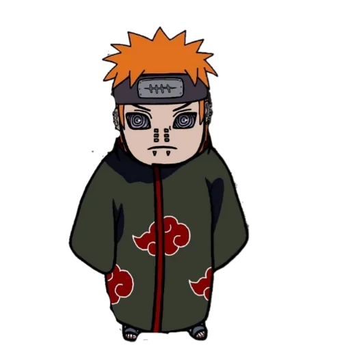 naruto, payne chibi, mini lune brillante, uchiji ming moon, mini akatsuki itachi