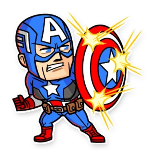 марвел, супергерои, капитан америка мультяшный, герои марвел капитан америка