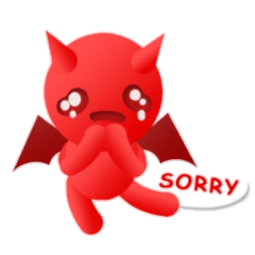 a toy, baby devil, the devil icon, cute red demon, plush toys