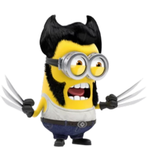 minion, mignon rush, mignon stewart, antek-antek jelek, minion wolverine