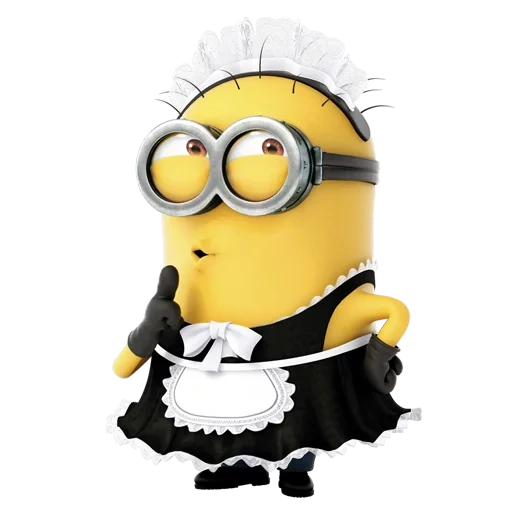 sgradevole, minion, mignon cleaner, minon è cameriera, mignon housekeeper