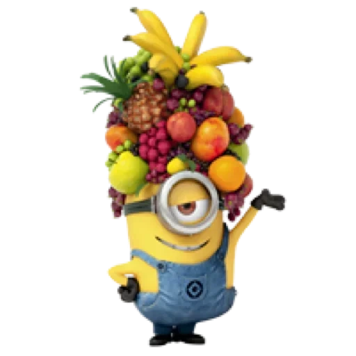 mignon bob, mignon donnie, banana minion, minions fruits, minions s10 plus