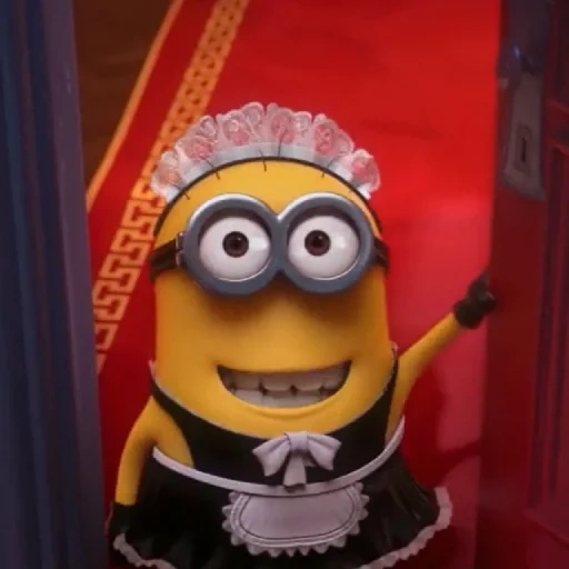 cresciuto servi, minions nanny, minion ymca, minion divertenti, minon è cameriera