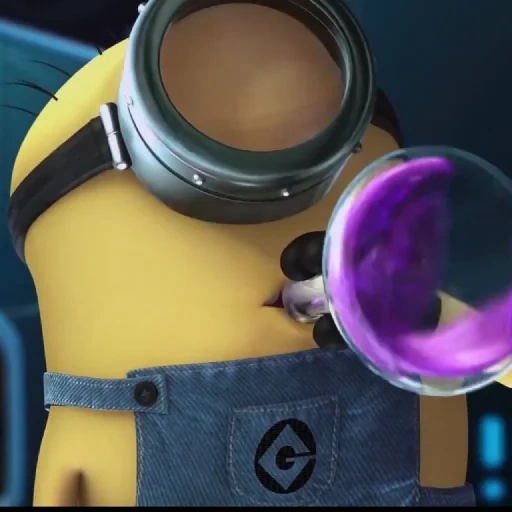 desagradável, feio 2, minions gifs, lacaios feios, desenho roxo de lacaios