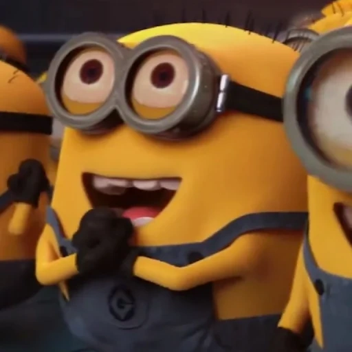 asqueroso, secuaces, feo 2, espejo de hombre, dibujos animados de minions