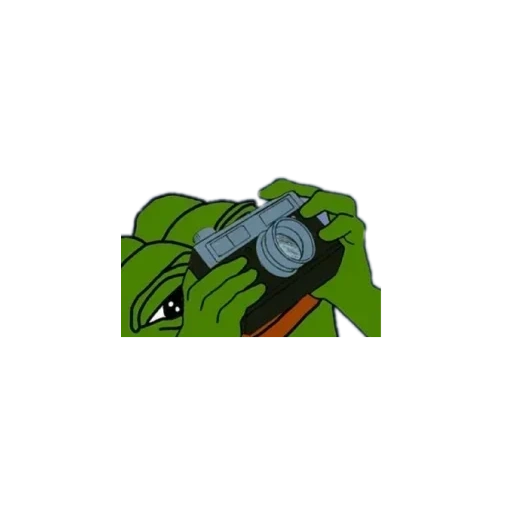frog pepe with a camera, cringe, frog pepe, pepe with binoculars, pepe ks go